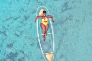 Zanzibar: Transparent kajak och drönare (med upphämtning inkluderad)