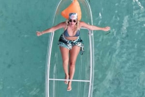 Zanzibar: Gjennomsiktig kajakk og drone (med henting inkludert)