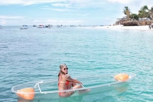 Zanzibar: Gjennomsiktig kajakk og drone (med henting inkludert)