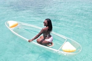 Zanzibar: Gjennomsiktig kajakk og drone (med henting inkludert)