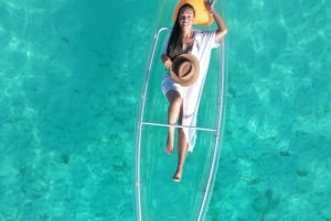 Zanzibar: Gjennomsiktig kajakk og drone (med henting inkludert)