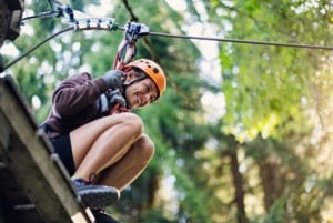 ザンジバル：マシンギニ森とスパイス農園でジップラインアドベンチャーをお楽しみください。