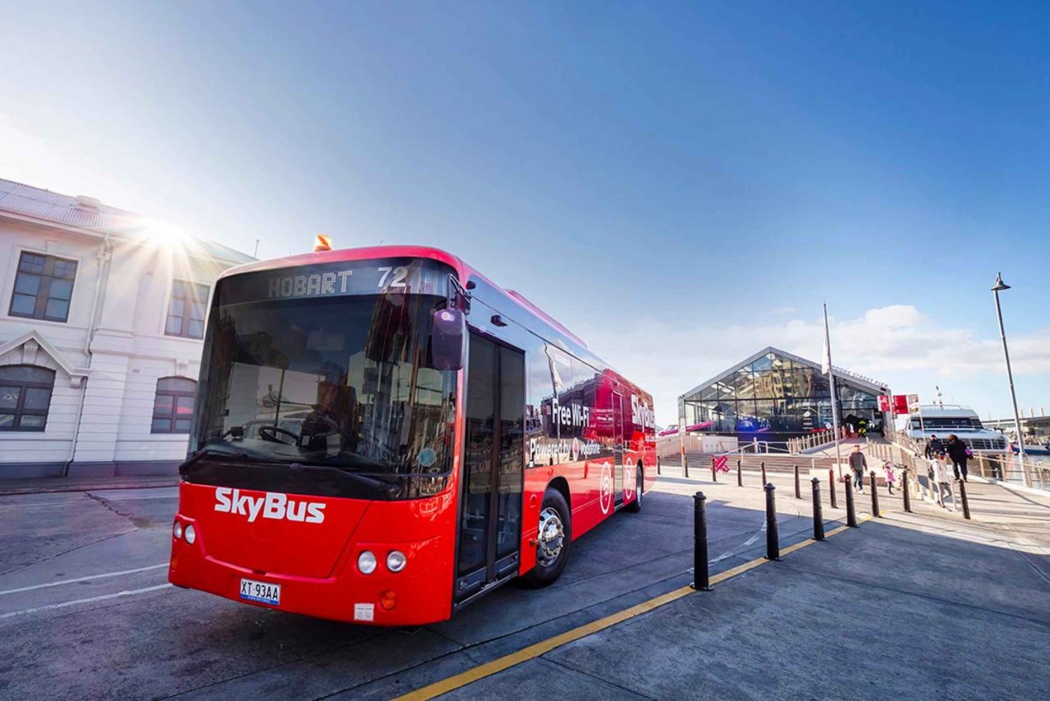 Aeroporto de Hobart: traslado de ônibus expresso para a cidade de Hobart