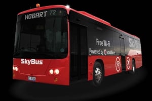 Aéroport d'Hobart : transfert en bus express vers la ville d'Hobart