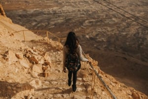 Fra Jerusalem: Masada ved soloppgang, Ein Gedi og Dødehavet