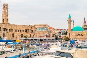 Vanuit de omgeving van Tel Aviv: Caesarea, Haifa en Akko Tour in het Russisch