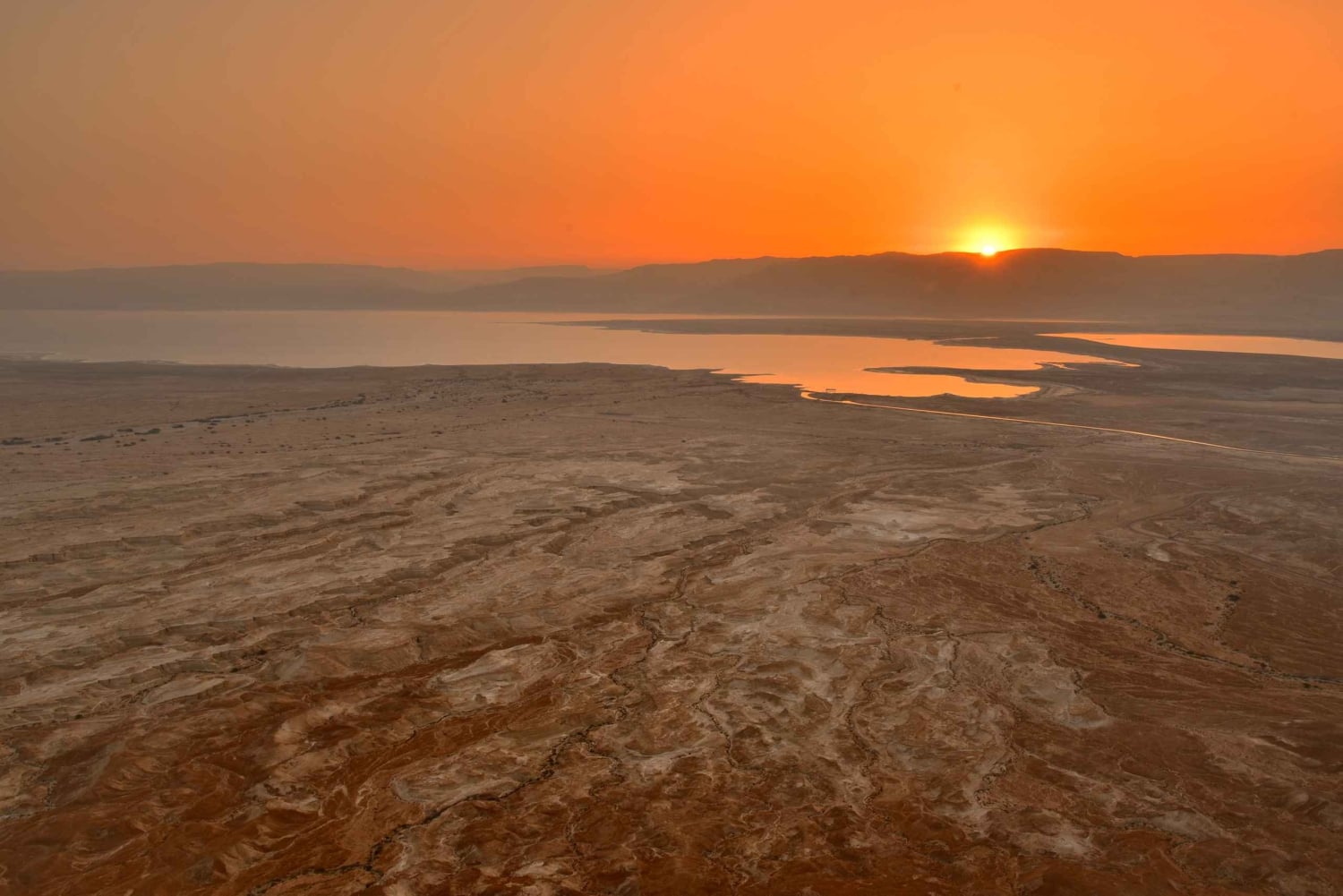 Från Tel Aviv: Masada i soluppgången, Ein Gedi och Döda havet
