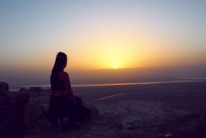 Masada at Sunrise, Ein Gedi, & Dead Sea from Jerusalem