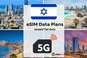 Tel Aviv: Plano de dados de Internet eSIM para Israel 4G/5G