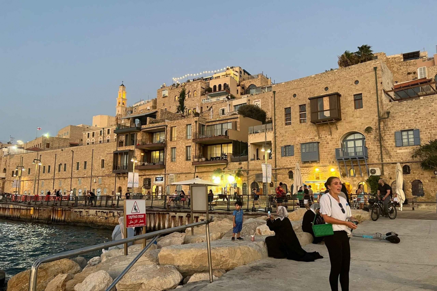 Tel Aviv: tour a piedi dello skyline serale al tramonto di Giaffa