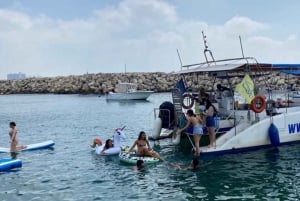 Tel Aviv: Skyline Boat Cruise con sosta per attività acquatiche