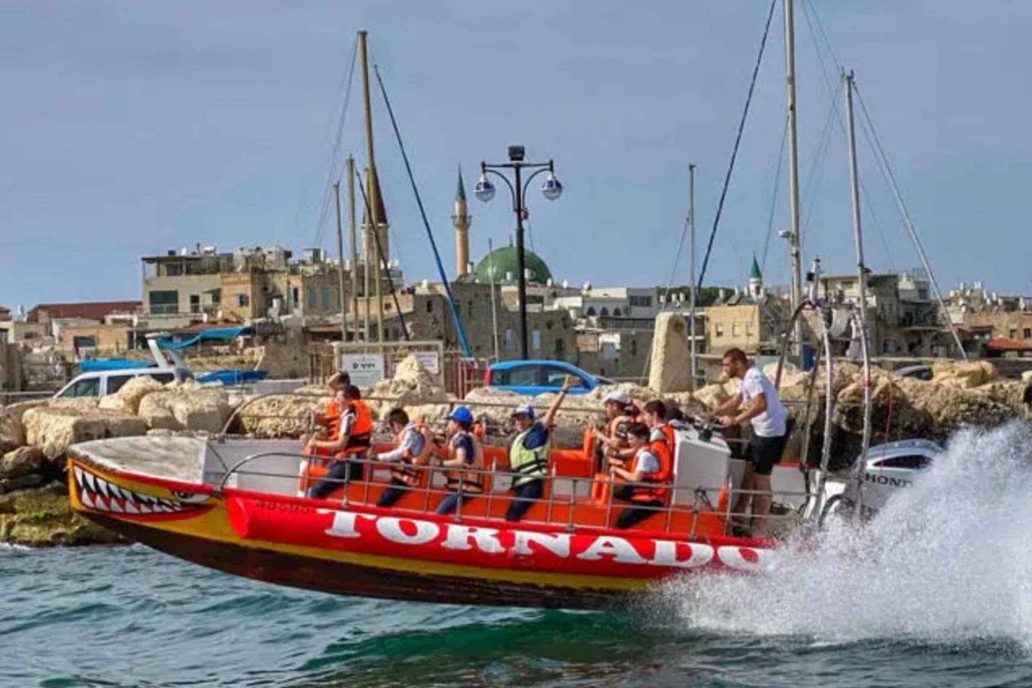 Tel Aviv: giro in barca da brivido ad alta velocità Tornado da Giaffa