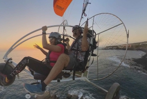 Adeje: Paratrike Flying Tour med upphämtning på hotell och foton