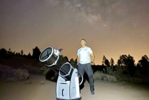 Expérience astronomique sur le Teide avec coucher de soleil, observation des étoiles et dîner