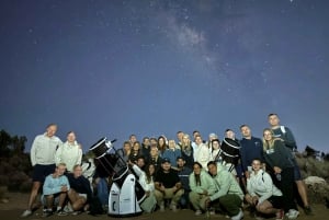 Expérience astronomique sur le Teide avec coucher de soleil, observation des étoiles et dîner