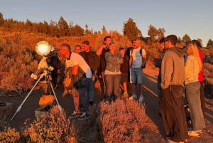 Expérience astronomique sur le Teide avec coucher de soleil, observation des étoiles et dîner