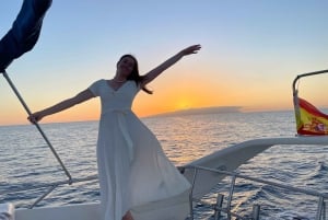 Круиз для гурманов на закате с наблюдением за китами