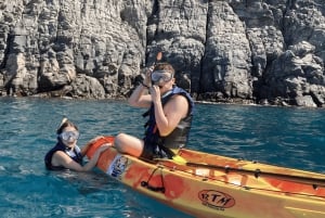 Los Cristianos: Kajak- og snorkeltur med skildpadder og fotos inkluderet