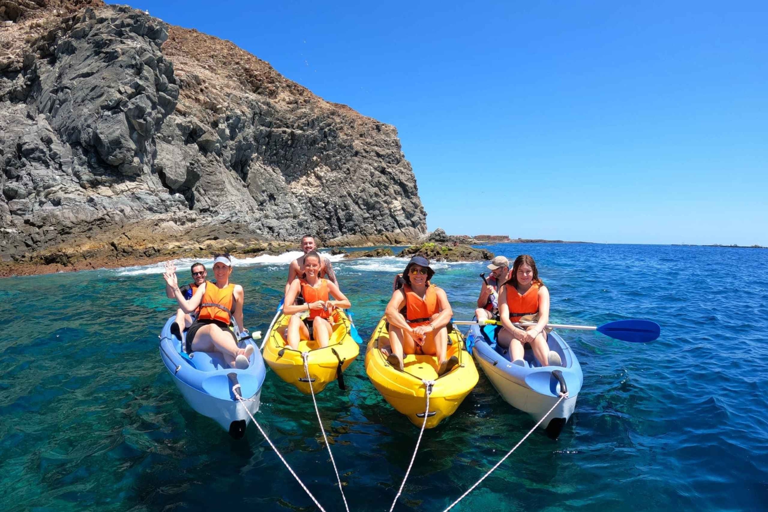 Лос-Кристианос: каякинг и сноркелинг с черепахами