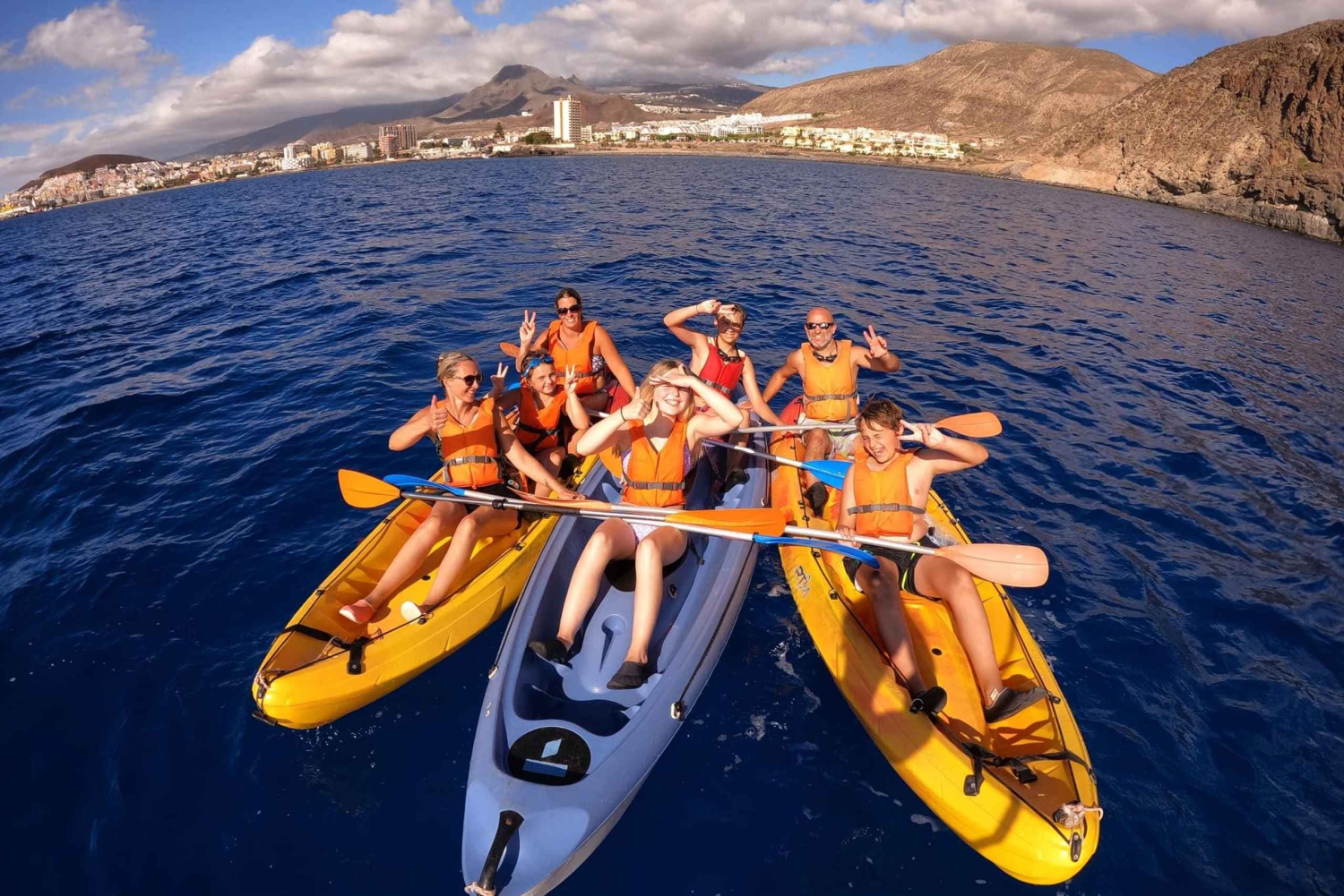 Лос-Кристианос: каякинг и сноркелинг с черепахами