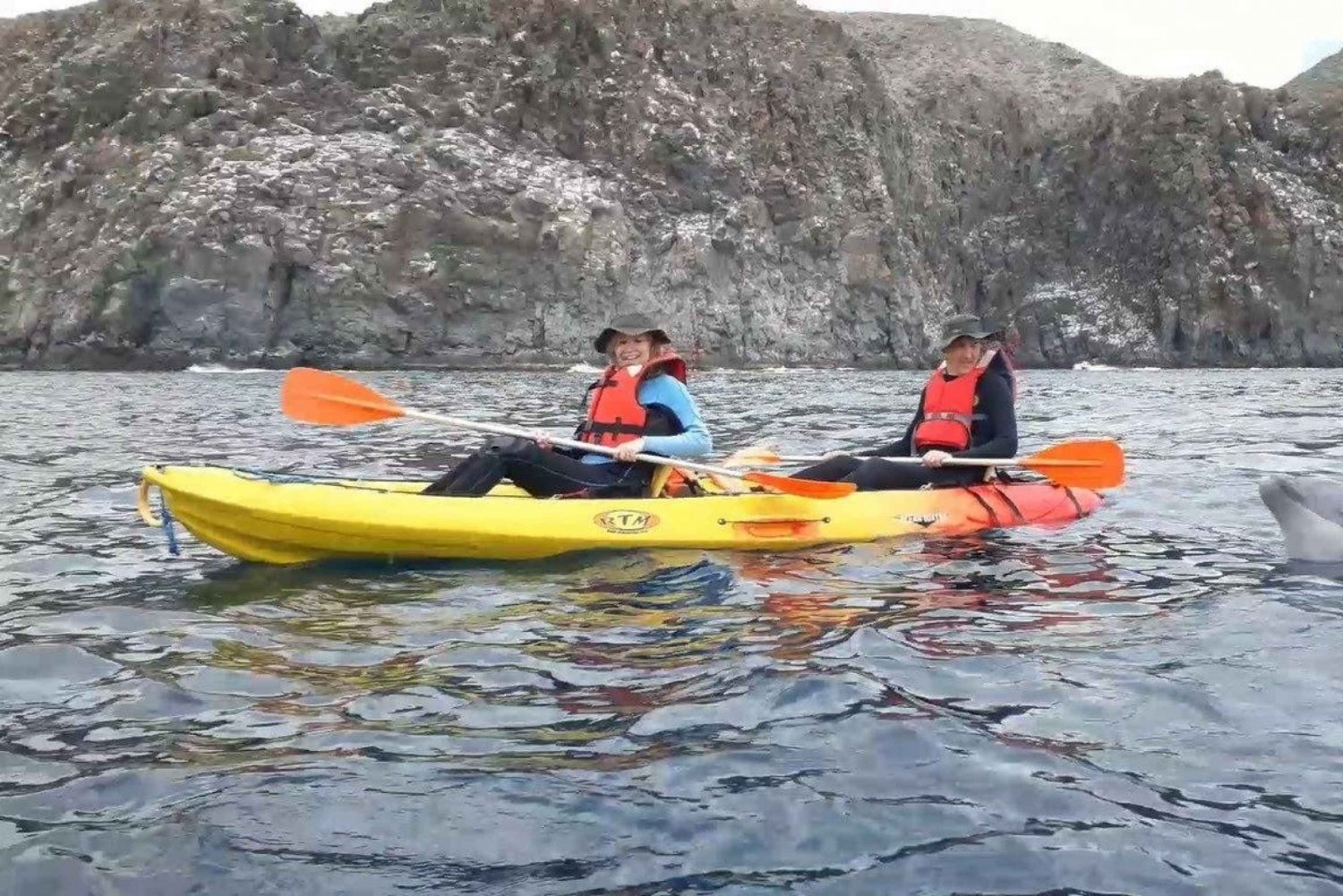 Los Cristianos: Excursión en kayak en grupo reducido con snorkel