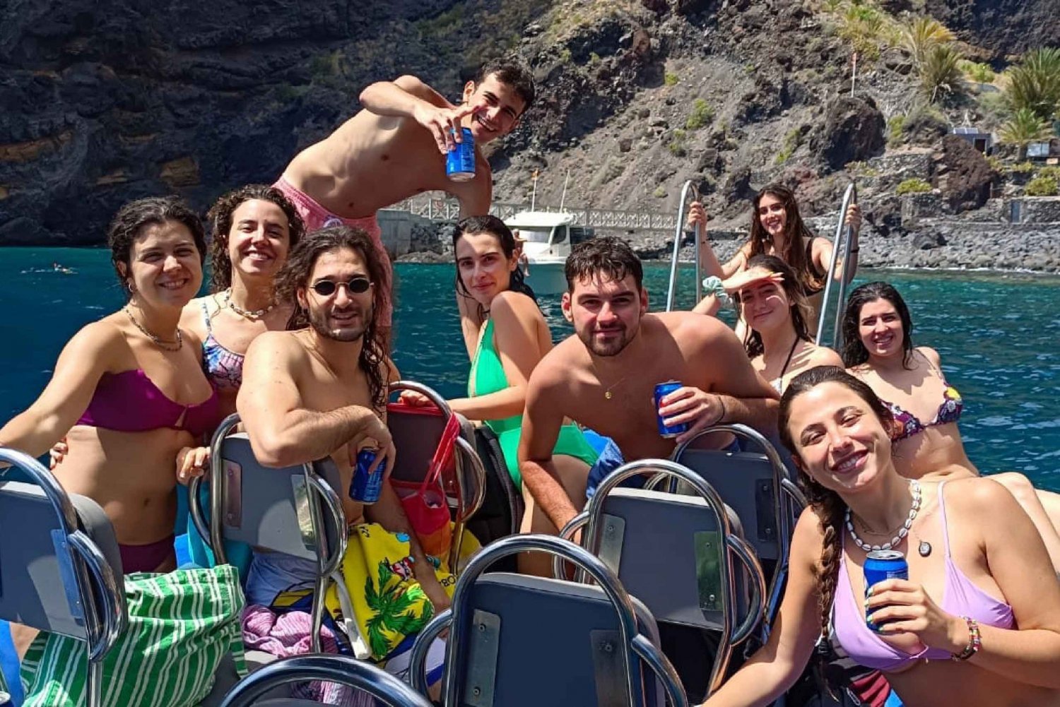 Los Gigantes til Teno: Bådtur med snorkling og drinks