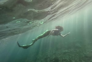 Experiencia de sirena y sesión fotográfica, incluyendo maquillaje.