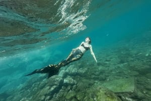 Experiencia de sirena y sesión fotográfica, incluyendo maquillaje.