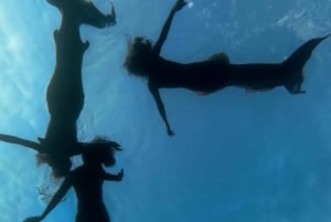 Experiencia de sirena y sesión fotográfica, incluyendo maquillaje.