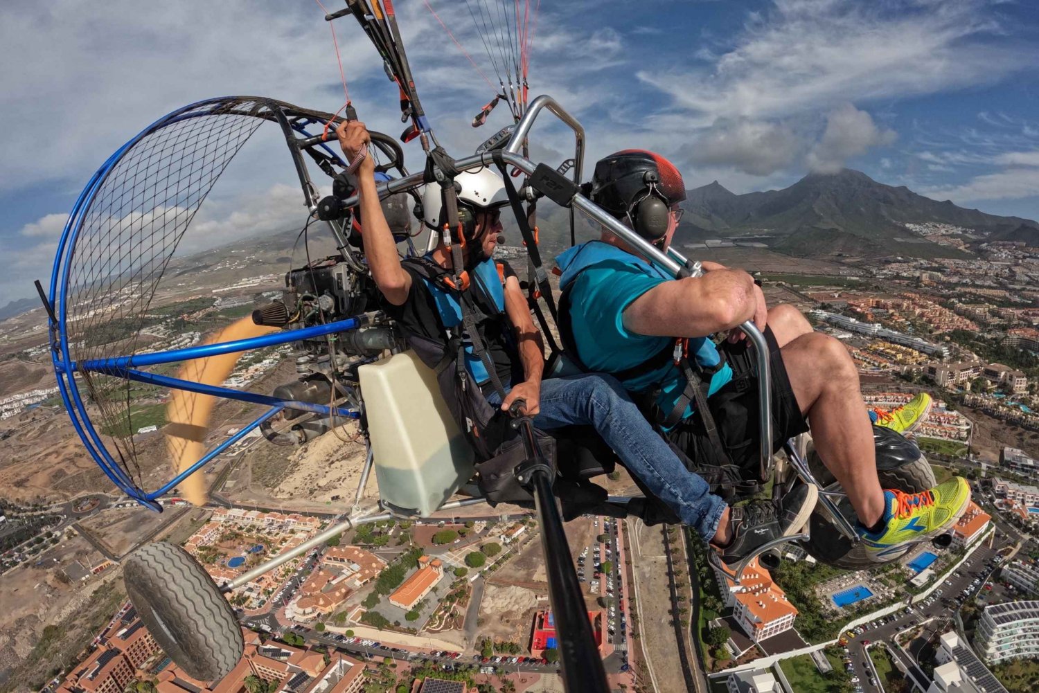 Paratrike voando: (motorizado) como um CASAL em TENERIFE