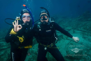 S. Tenerife: 2 duiken voor beginners (strand + bootervaring)