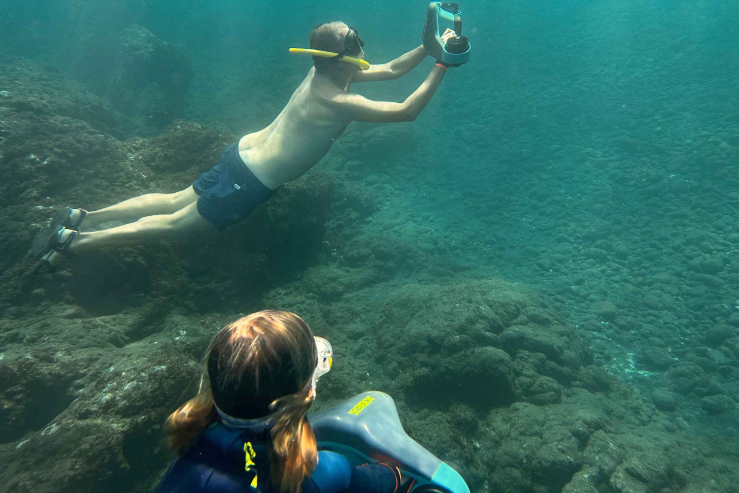 Scooter fun snorcel tour in schildpaddengebied