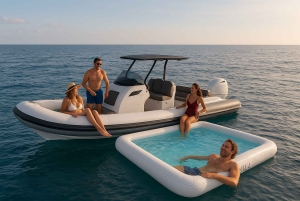 'Seaside Bliss: Boat, Snorkel, Sun, Sip, Snack Delights'