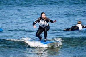 Aula de surf em pequenos grupos na Playa de las Américas