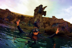 Snorkeling in a Volcanic Bay