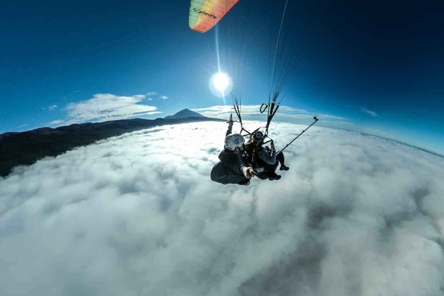 Puerto de la Cruz Tenerife: Teide Paragliding Flight