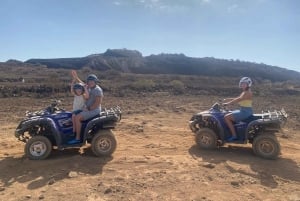 テネリフェ島：100％オフロードの四輪バギーアドベンチャー（送迎とドリンク付き）をお楽しみください