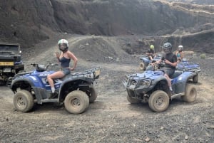 テネリフェ島：100％オフロードの四輪バギーアドベンチャー（送迎とドリンク付き）をお楽しみください
