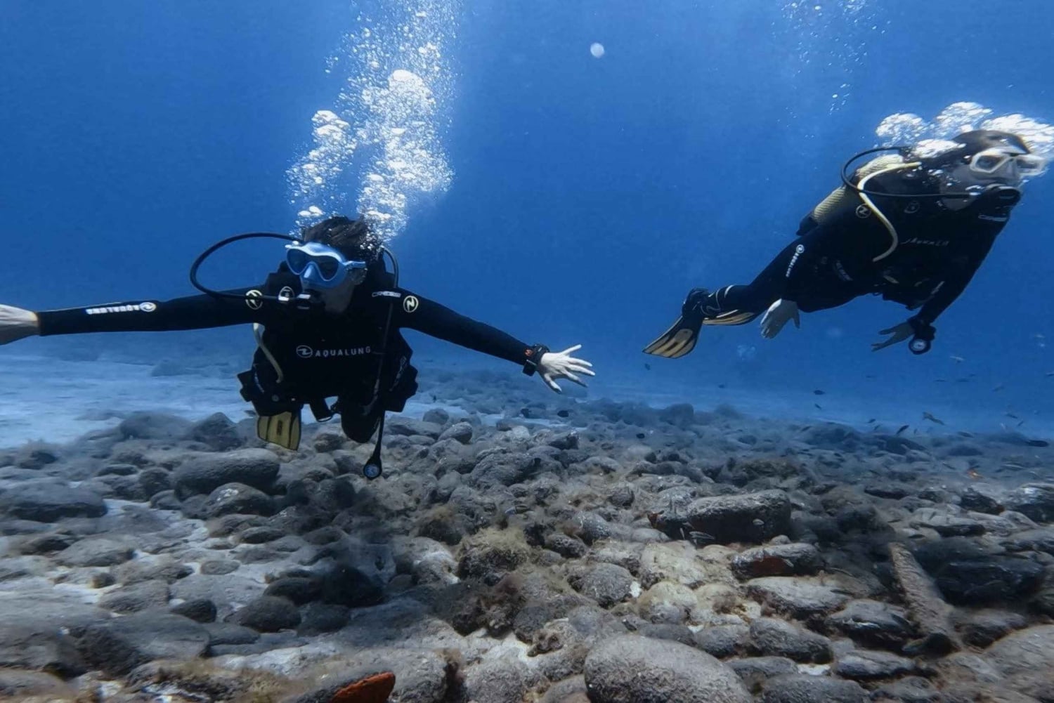 テネリフェ島 エル・メダーノ：ダイビング洗礼式
