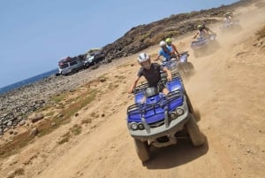 テネリフェ島：100％オフロードの四輪バギーアドベンチャー（送迎とドリンク付き）をお楽しみください