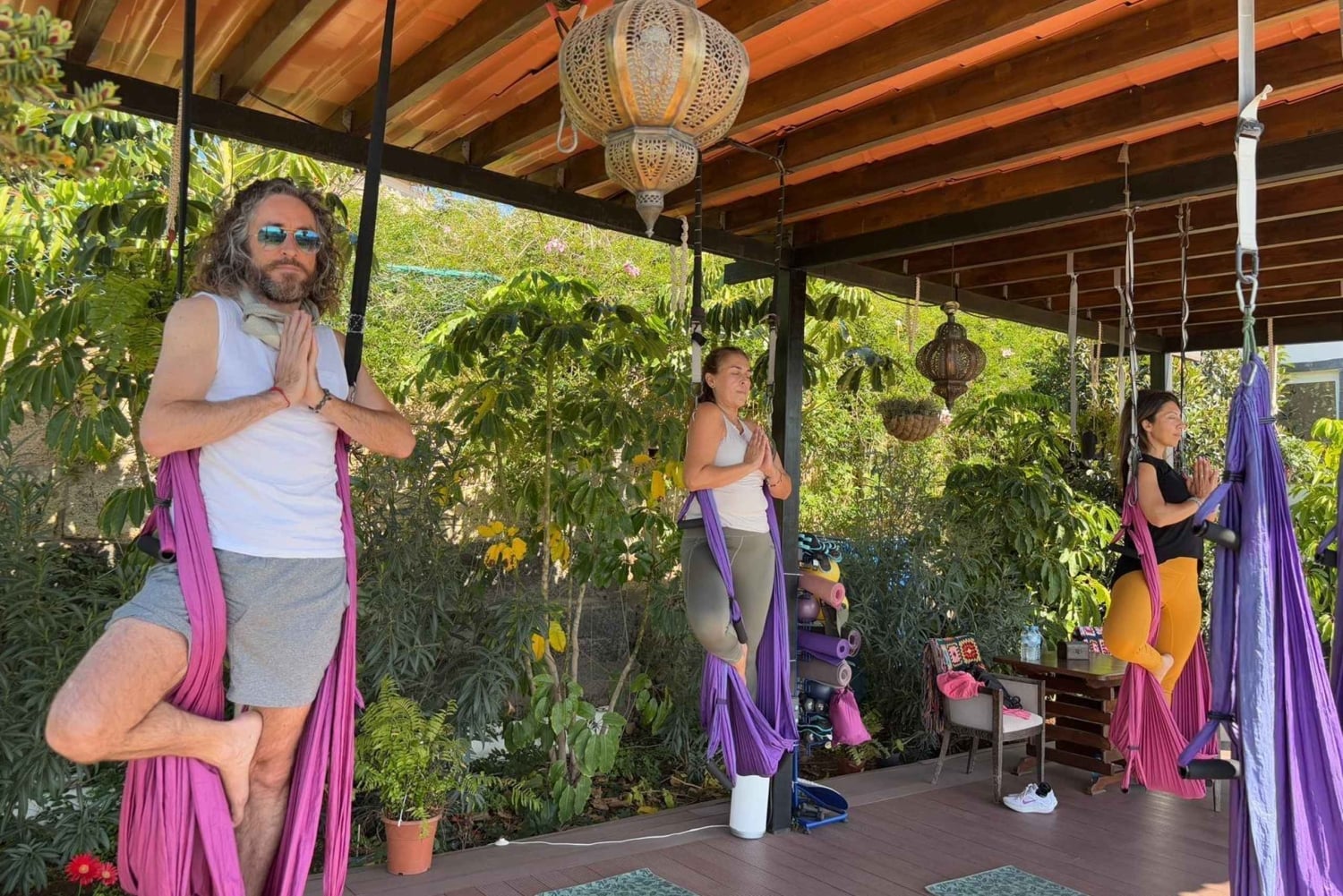 Tenerife: Private Aerial Yoga Class with Ocean Views