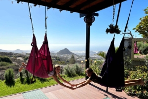 Tenerife: Private Aerial Yoga Class with Ocean Views