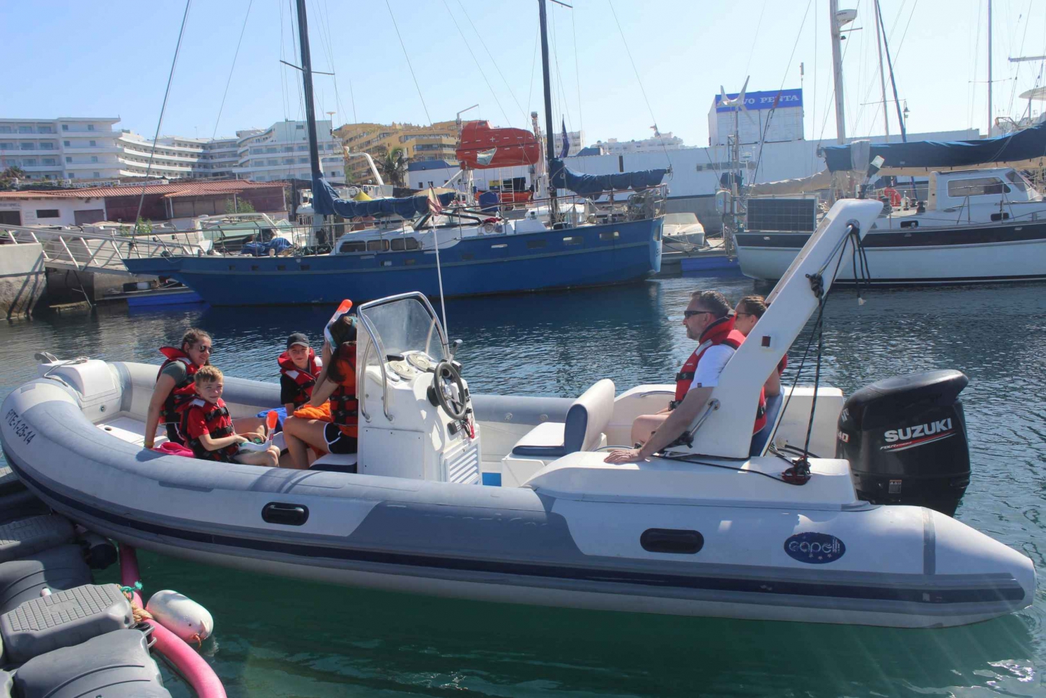 Tenerife: Private Amarilla Golf Zodiac Boat Tour