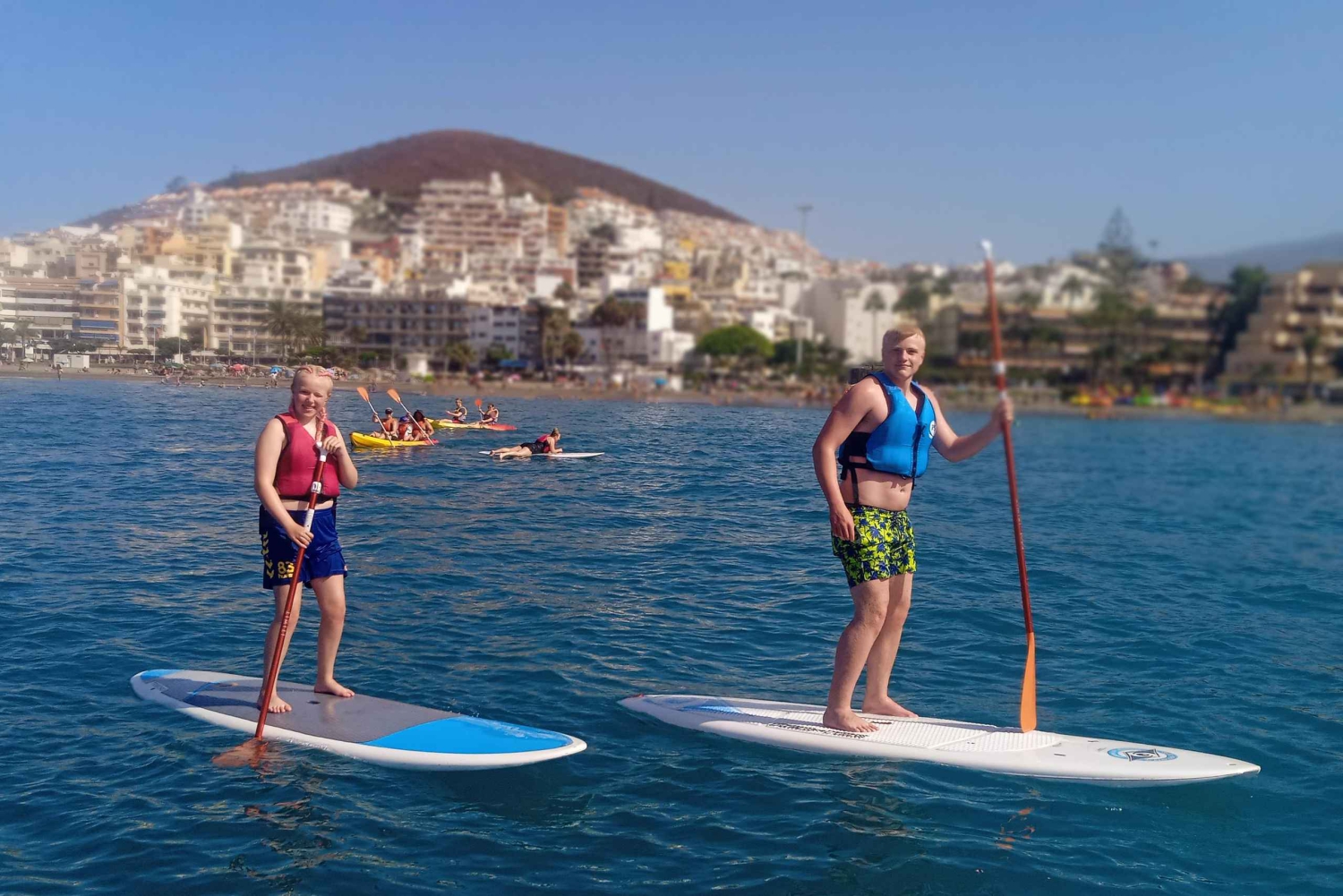 Tenerife: Private Standup Paddle and snorkel lesson with photos included