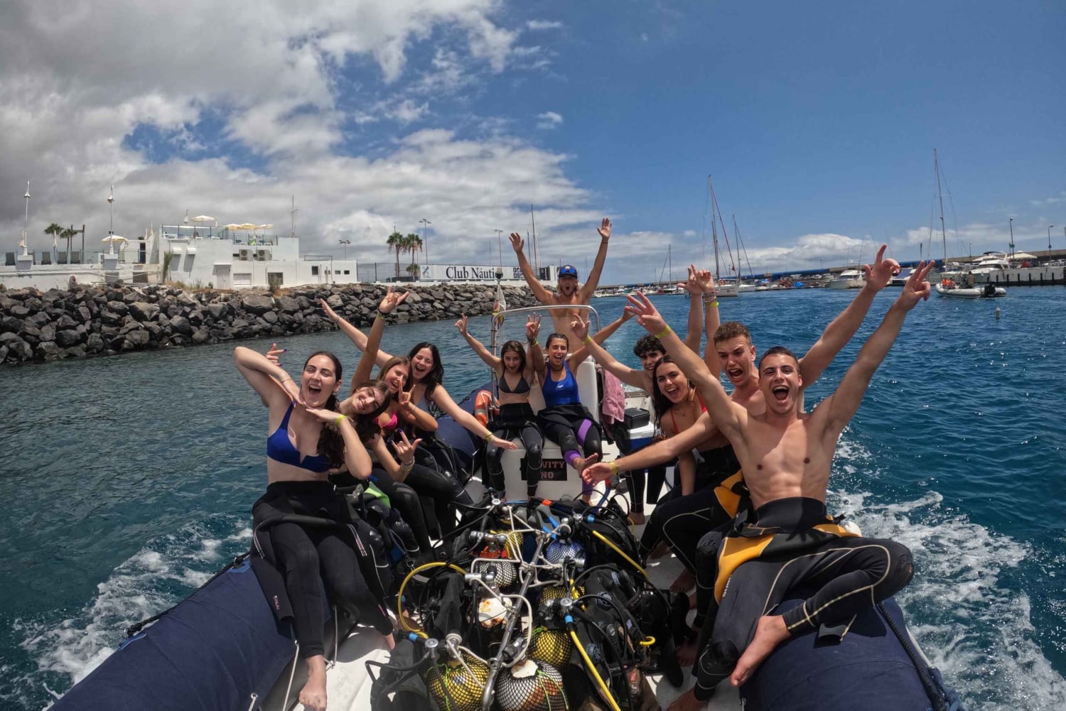 Tenerife: Snorkelsafari i Puerto Colon med hurtigbåt