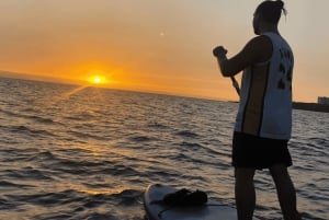 Tenerife: Stand-up paddleboarding i solnedgangen