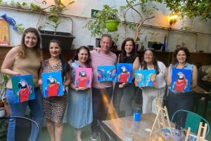 Tenerife: Wine and Paint Night with a Local Artist