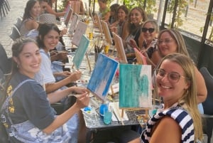 Teneriffa: Vin- och målarkväll med en lokal konstnär