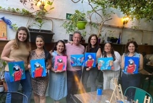 Teneriffa: Vin- och målarkväll med en lokal konstnär