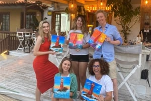 Teneriffa: Vin- och målarkväll med en lokal konstnär